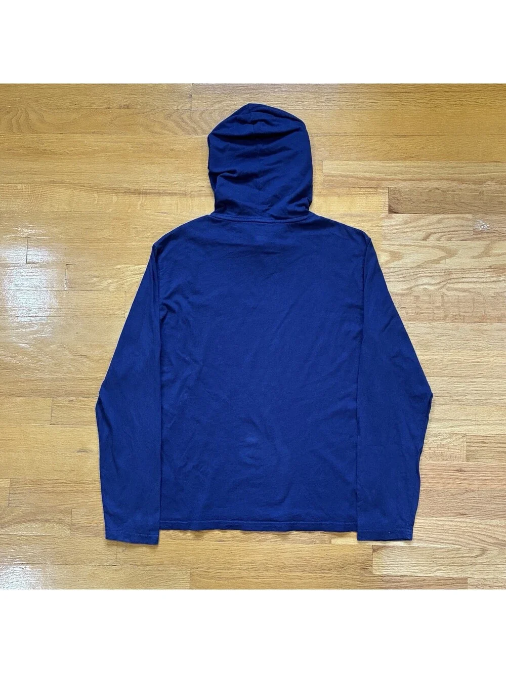 Polo Ralph Lauren Lightweight Hooded Long Sleeve Shirt Blue Men’s Medium Pony